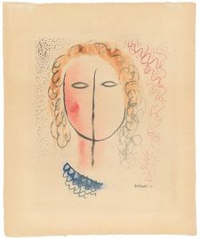 Girl's head, 1930. Creator: Mikulas Galanda