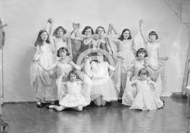 Girls in a stage show, c1935. Creator: Kirk & Sons of Cowes.