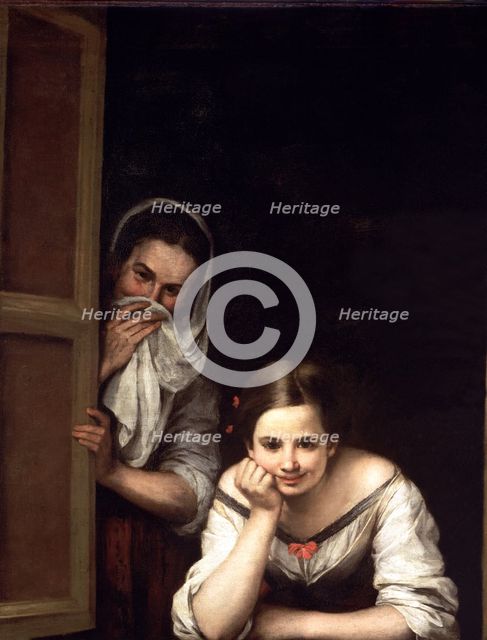 Girls in the window', by Bartolomé Murillo.
