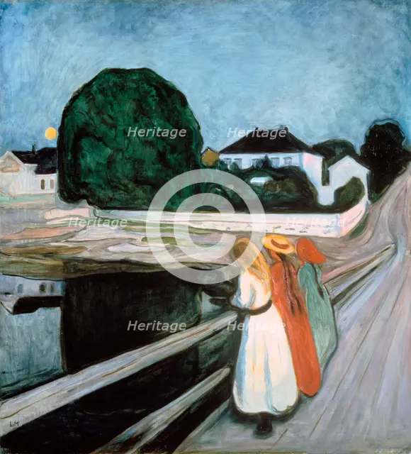 'Girls on the Bridge', 1901. Artist: Edvard Munch