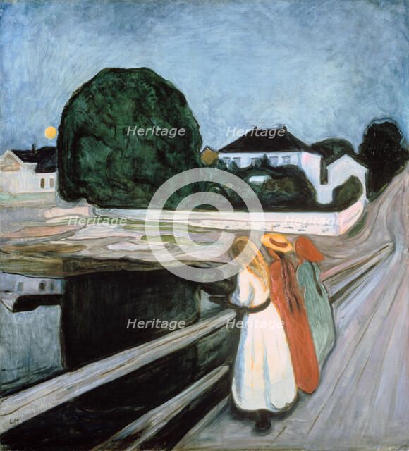 'Girls on the Bridge', 1901. Artist: Edvard Munch
