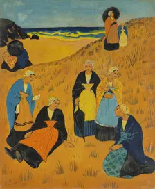 Girls of Douarnenez (Breton women with shawls or In the dunes of Douarnenez), 1895. Creator: Sérusier, Paul (1864-1927)