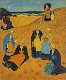 Girls of Douarnenez (Breton women with shawls or In the dunes of Douarnenez), 1895. Creator: Sérusier, Paul (1864-1927)