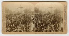 Girls of the Booker Washington School, Tuskegee, Ala. -- Mrs. McKinley in near carriage., 1899. Creators: Underwood & Underwood, Strohmeyer & Wyman