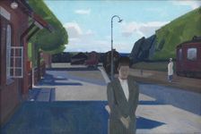 Girls Waiting for the Train, 1939. Creator: Erik Raadal