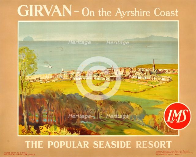 Girvan - On the Ayrshire Coast. The Popular Seaside Resort, 1920s. Creator: Sloane, James Fullarton (1866-1947).