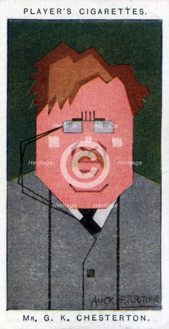 GK Chesterton, British poet, novelist and critic, 1926. Artist: Alick P F Ritchie