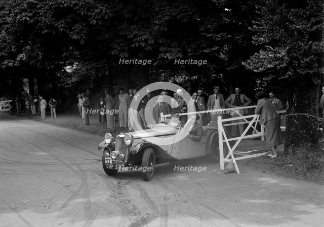 GL Boughton's Singer B37, winner of a premier award at the MCC Torquay Rally, July 1937. Artist: Bill Brunell.