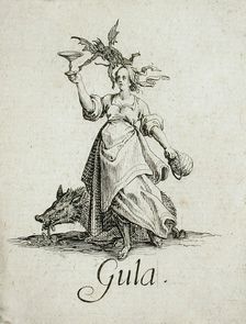 Gluttony, c1621. Creator: Jacques Callot