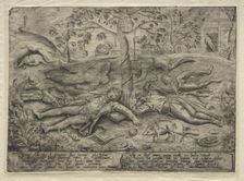 Gluttony (Plate). Creator: Jan Brueghel (Flemish, 1568-1625); Pieter Balten (Flemish)