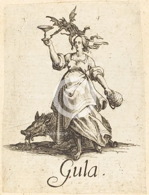 Gluttony, probably after 1621. Creator: Jacques Callot.