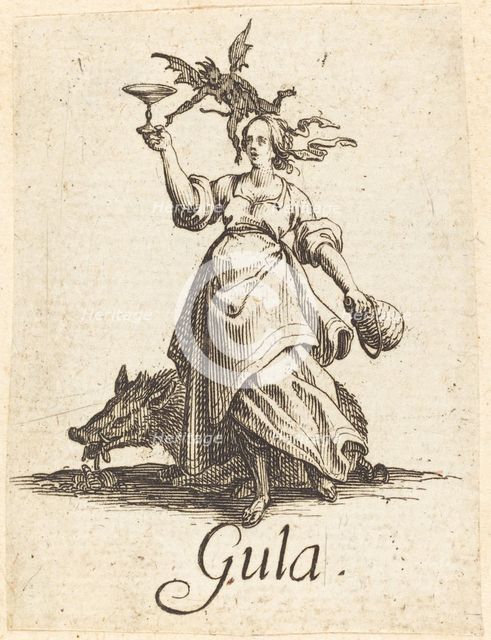 Gluttony, probably after 1621. Creator: Jacques Callot.