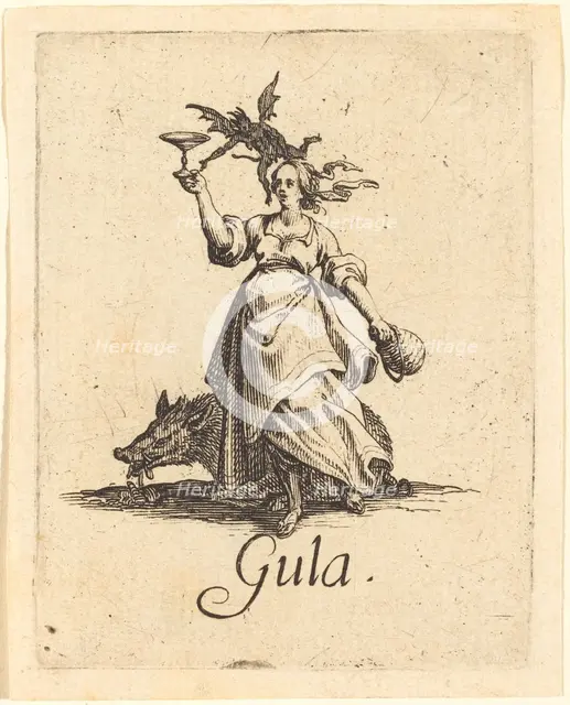 Gluttony, probably after 1621. Creator: Jacques Callot.
