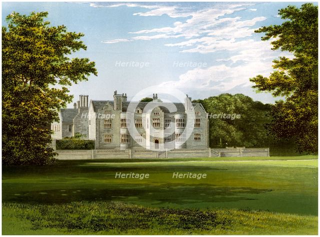 Glynde Place, Sussex, home of Viscount Hampden, c1880. Artist: Unknown