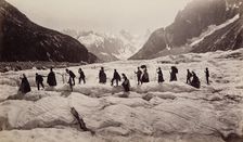 Glacier at Chamounix, France, c1880. Creator: Unknown