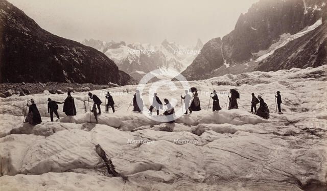 Glacier at Chamounix, France, c1880. Creator: Unknown.