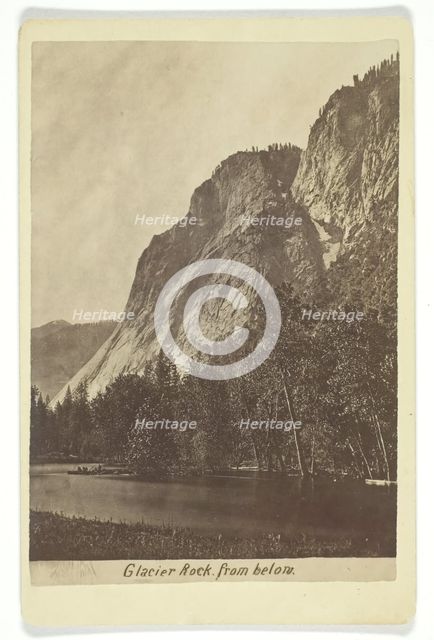 Glacier Rock from below, 1866/99. Creator: G. Fagersteen.