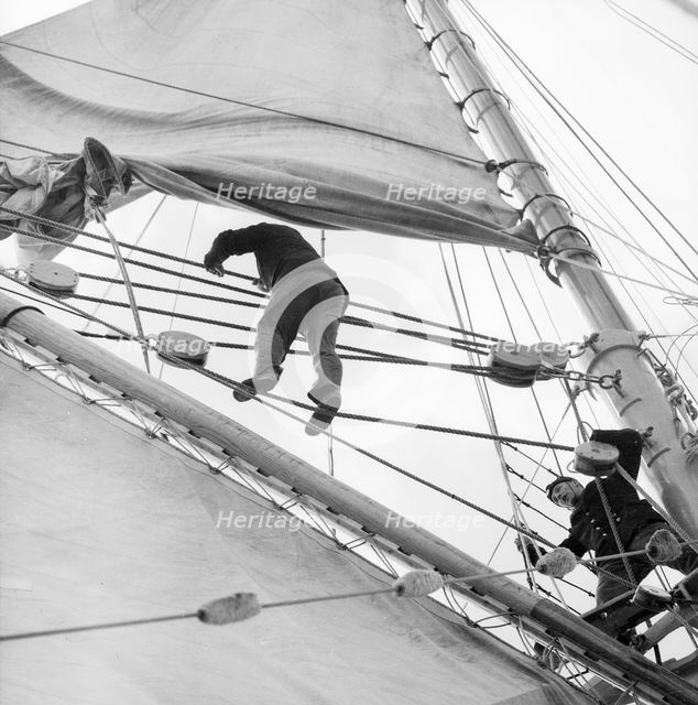 'Gladan', Swedish Navy training ship, 1958. Creator: Unknown.