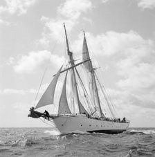 Gladan Swedish Navy training ship, 1958. Creator: Unknown
