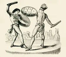 Gladiatorial Sacrifice 1849. Creator: Unknown