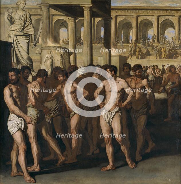 Gladiators. Artist: Falcone, Aniello (1600/7-1665)