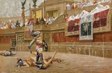 Gladiators in the Roman arena