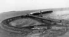 Gladstone Harbour Rail Jetty, 1925. Creator: Jack Bain