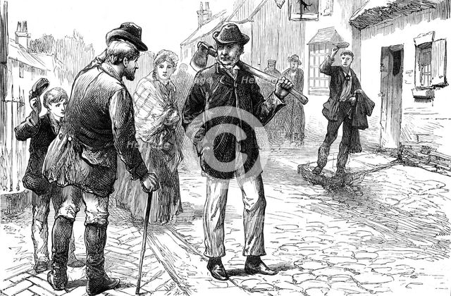Gladstone Supplement: a sketch in the village of Hawarden, 1880. Creator: Unknown.