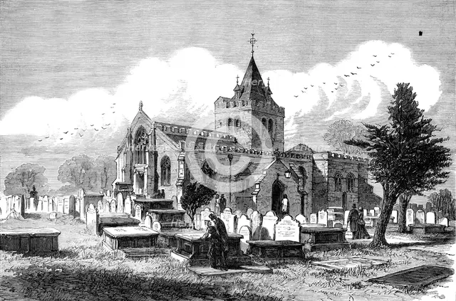 Gladstone Supplement: Hawarden Church, 1880. Creator: Unknown.