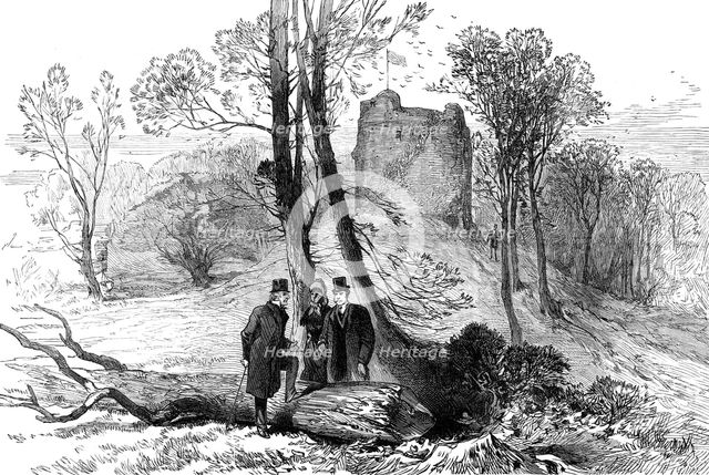 Gladstone Supplement: ruins of the old castle, Hawarden, 1880. Creator: Unknown.
