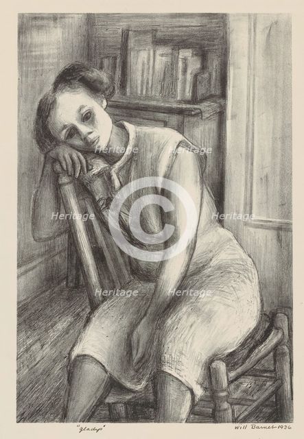 Gladys, ca.1936. Creator: Will Barnet.