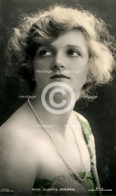 Gladys Cooper (1888-1971), English actress, early 20th century.Artist: J Beagles & Co