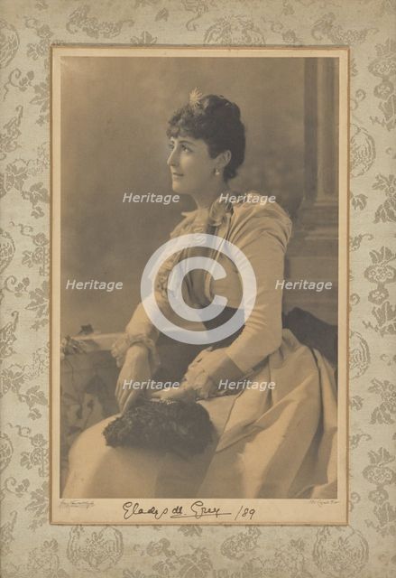 Gladys de Grey, 1889. Creator: Henry van der Weyde.