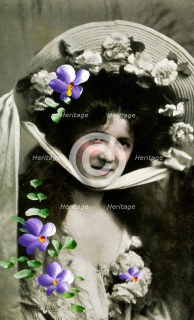 Gladys Huxley, actress, 1908. Artist: Unknown