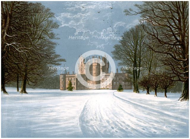 Glamis Castle, Angus, Scotland, home of the Earl of Strathmore, c1880.  Creator: Unknown.