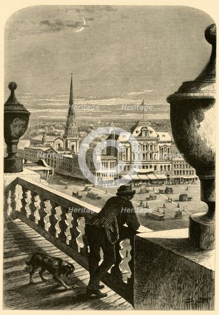'Glance at Detroit from the City Hall', 1872.  Creator: John Douglas Woodward.