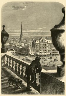 Glance at Detroit from the City Hall 1872. Creator: John Douglas Woodward