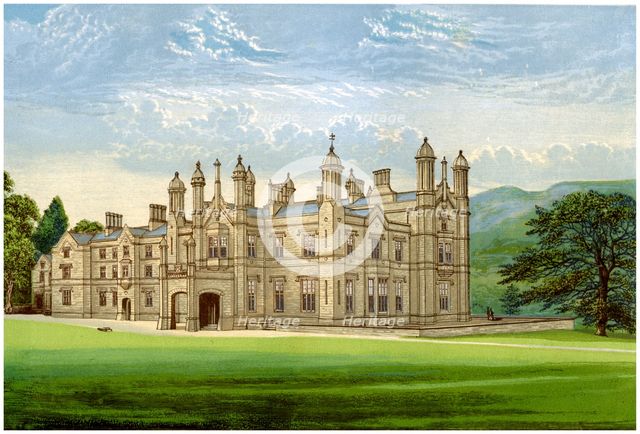 Glanusk Park, Brecknockshire, Wales, home of Baronet Bailey, c1880. Artist: Unknown
