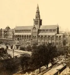 Glasgow Cathedral - From South-East mid-late 19th century, (c1912). Creator: George Washington Wilson