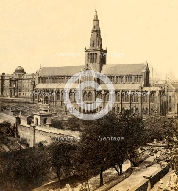 'Glasgow Cathedral - From South-East', mid-late 19th century, (c1912). Creator: George Washington Wilson.
