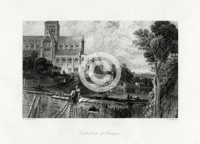 Glasgow Cathedral, Scotland, 19th century. Artist: J Horsburgh