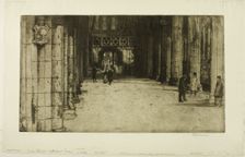 Glasgow Cathedral Screen, 1897. Creator: David Young Cameron
