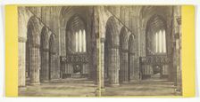 Glasgow Cathedral - The Nave, 1867. Creator: Archibald Burns