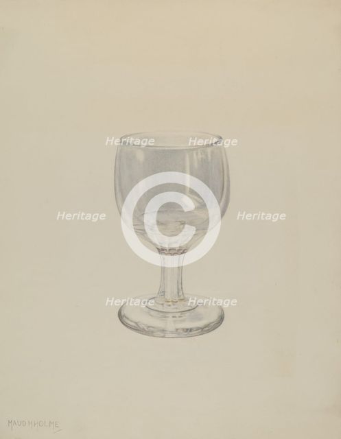 Glass, 1935/1942. Creator: Maud M Holme.