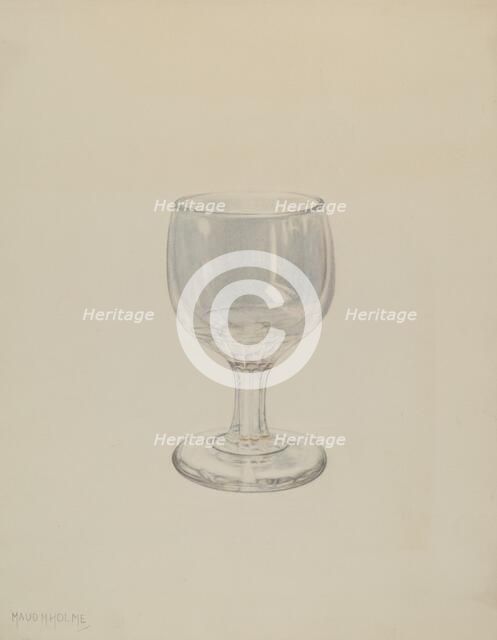 Glass, 1935/1942. Creator: Maud M Holme.