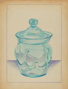 Glass Container, 1935/1942. Creator: S. Brodsky