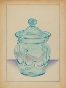 Glass Container, 1935/1942. Creator: S. Brodsky