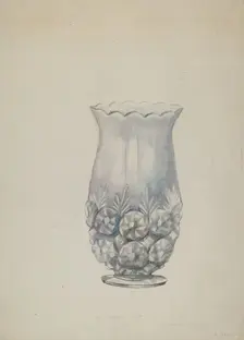 Glass Celery Dish, c. 1937. Creator: Beulah Bradleigh