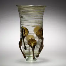Glass "Claw" Beaker, Frankish, 5th-6th century. Creator: Unknown