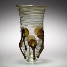 Glass "Claw" Beaker, Frankish, 5th-6th century. Creator: Unknown